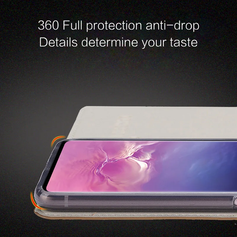 Чехол С Откидывающейся Крышкой для Samsung S6 S7 край S8 S9 S10 плюс A20 A30 A50 A70 кожаный