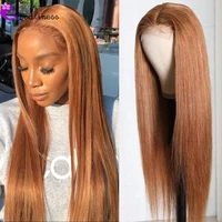 goodliness ginger straight lace front wig human hair 4x4 13x4 honey blonde brazilian remy hair 150 pre plucked wig for women