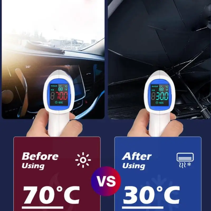 

Car Parasol Windshield Cover Auto Sun Shade Front Window Falling Prevent Rainproof Wear-resistant Protection Folding Umbrel U5P9