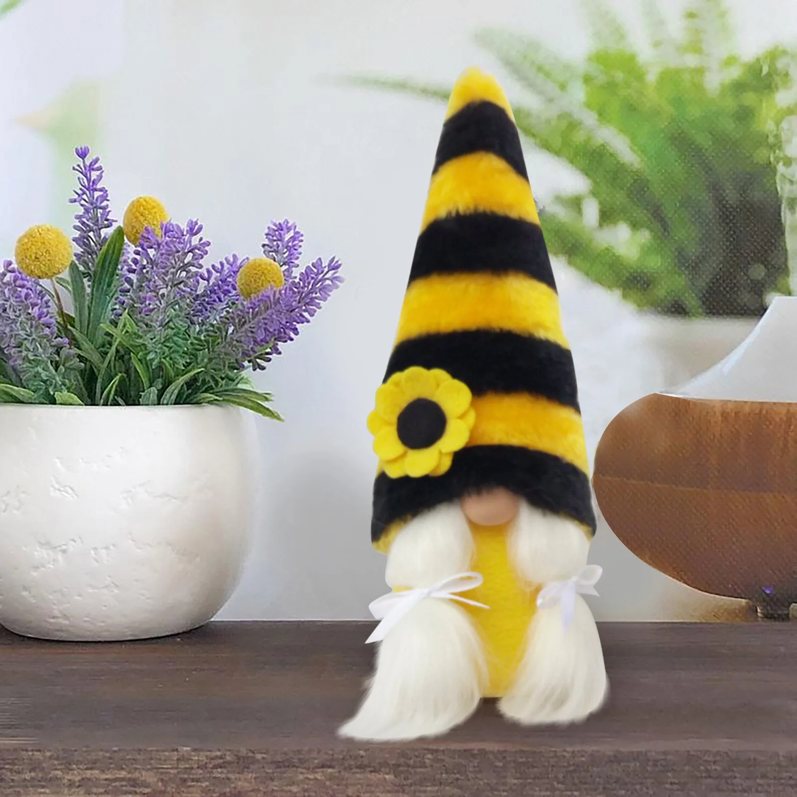 Шмель пчела полосатая гном Скандинавская плюшевая кукла ниссе шведская медовая