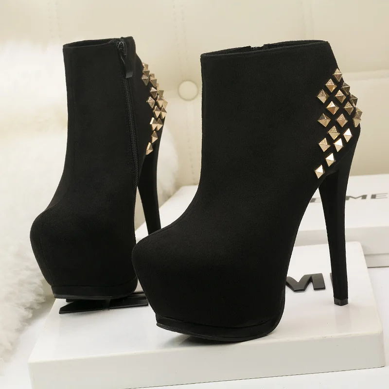 Женские Ботинки Ботильоны женская обувь черные красные ботинки зимняя на молнии