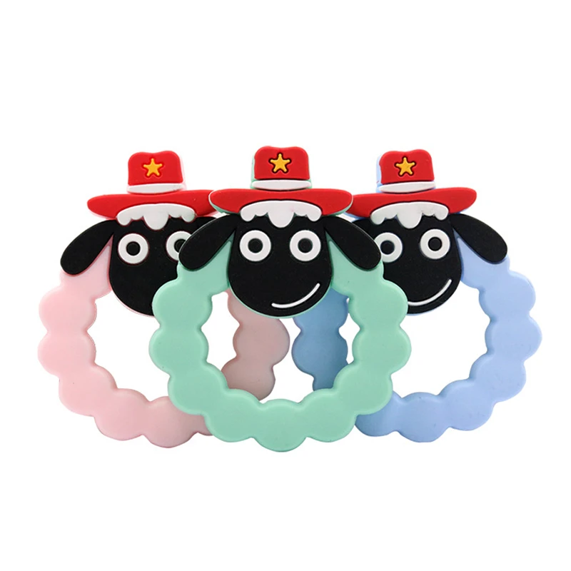 Детский Прорезыватель Овцы милые DIY ожерелье массаж для снятия боли соска