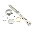 Запчасти для часов, чехол из нержавеющей стали 40 мм. 20 мм ремешок из нержавеющей стали с регулируемой длиной, nh35 чехол с механизмом.