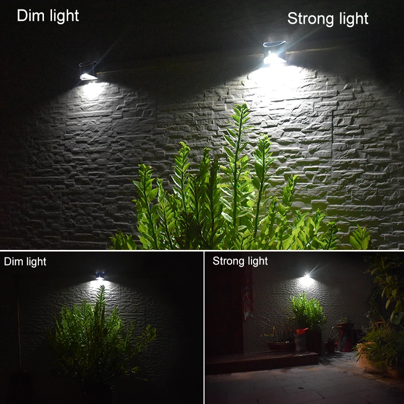 

New PIR Motion Sensor LED Solar Lights Waterproof Outdoor Wall Lights Stainless Steel Shell Lighting