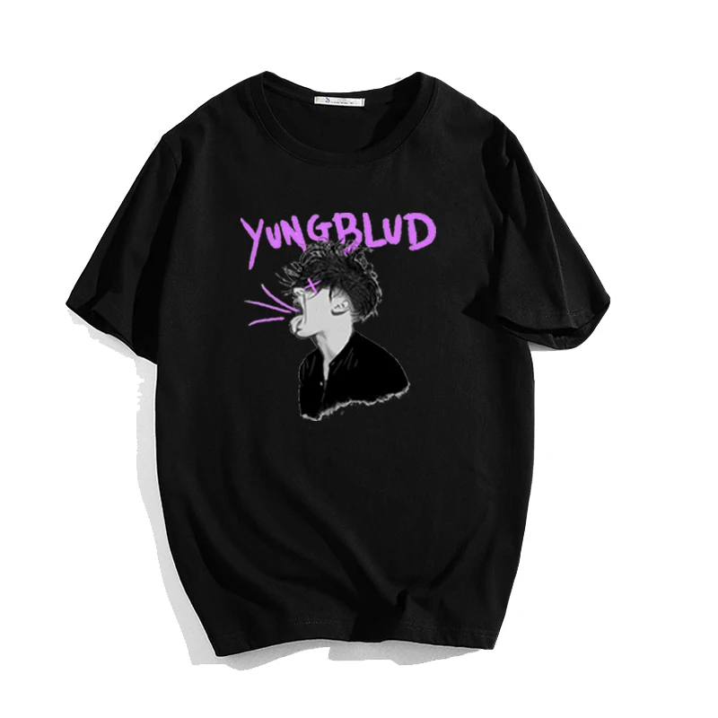Yungblud печатная черная футболка мужская Повседневная одежда забавная графическая