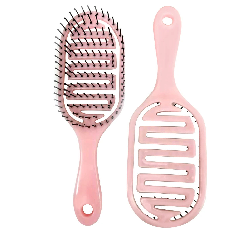 

Curved Vented Professional Detangling Comb Portable Home Massage Hair Brush Styling Tools Fast Drying Barber Hairdressing Salon