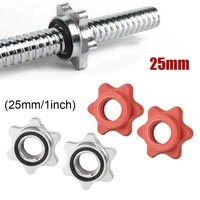 2pc lifting hexagon nuts nut barbell bar clips spin lock screw dumbbell spinlock collars hexagon ring nut for fitness gym