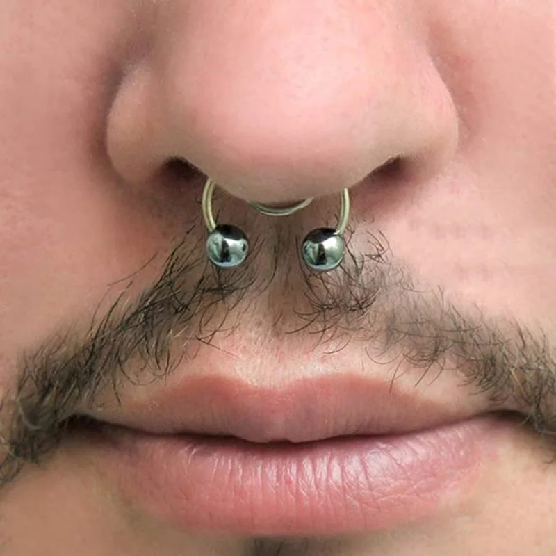 1 шт. нос кольцо 2020 Новый зажим для носа Медицинская нержавеющая сталь Горячая