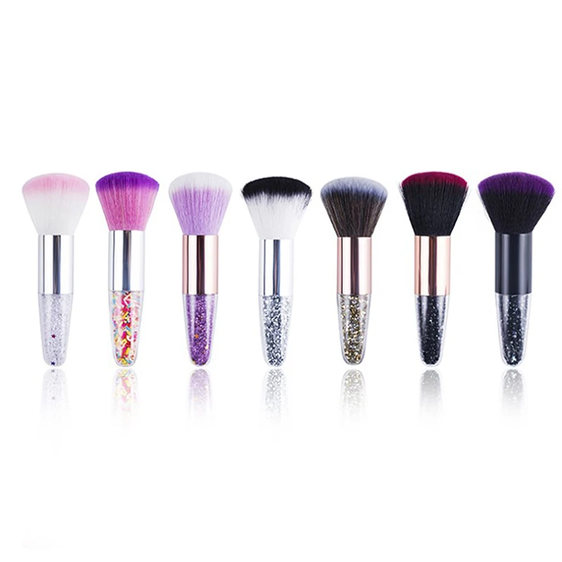

1Pcs Professional Candy-Colors Fluffy Powder Blush Brush Chubby Portable