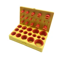 inch 407pcsset rubber o ring assortment kit sae oring washer gasket sealing o ring pack plastic box silicone red rubber rings