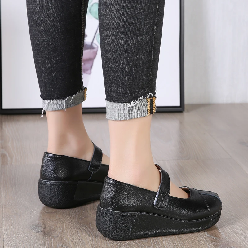 Spring Women Platform Shoes Leather Suede Plush Slip on Sneakers Chaussure Femme Tassel Fringe Loafers Moccasins | Обувь