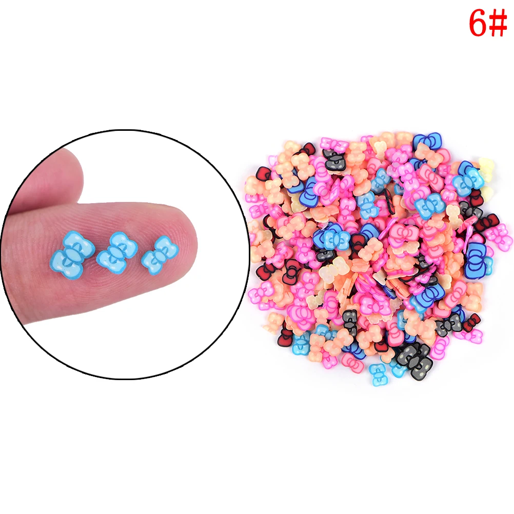 Около 250 шт ногтей 3d фрукты смешанный Дизайн Крошечные Fimo Ломтики Полимерная