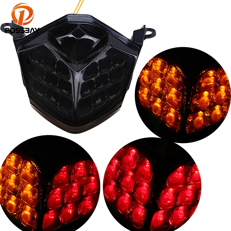 POSSBAY из АБС пластика для мотоцикла хвост светильник тормозной поворотники задние