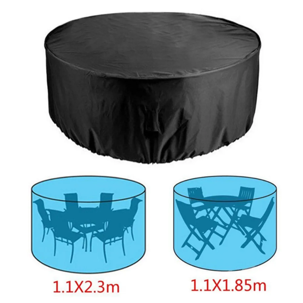 

Real Round Furniture Cover Dustproof Waterproof Outdoor Garden Table Pool