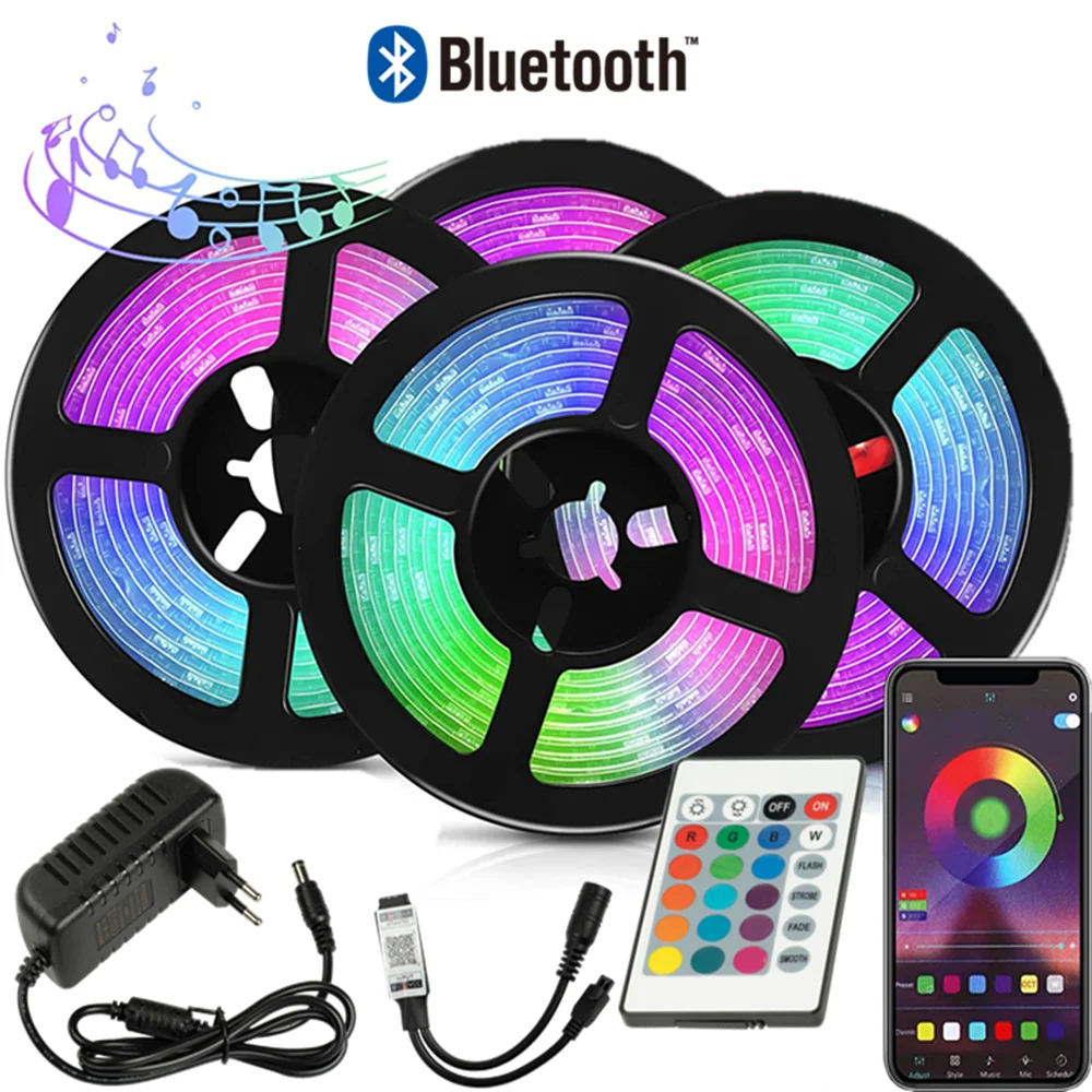 

66 feet (about 20 meters) LED strip, application control and remote LED lights, suitable for bedroom, party, home decoration