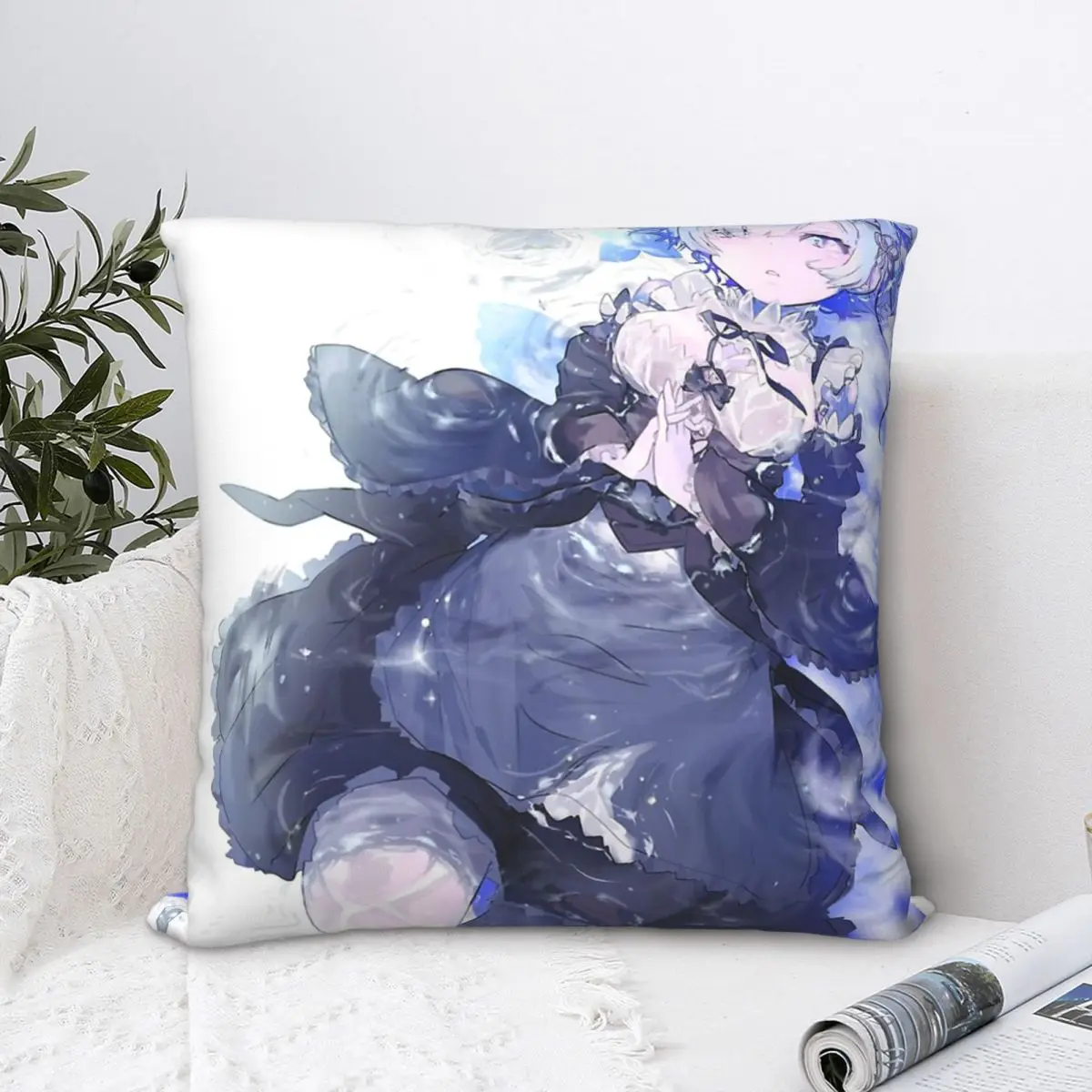 

Rem накидка на подушку Чехол "Re Life in a другой мир" от нуля "Рюкзак Чехол" сделай сам "напечатанный мягкий для домашнего декора