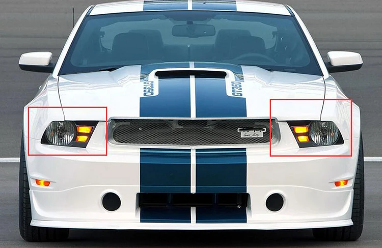 Для Ford mustang 2010 2011 2012 многоцветные светодиодные глаза ангела комплект RGB Halo кольца фары дневного света
