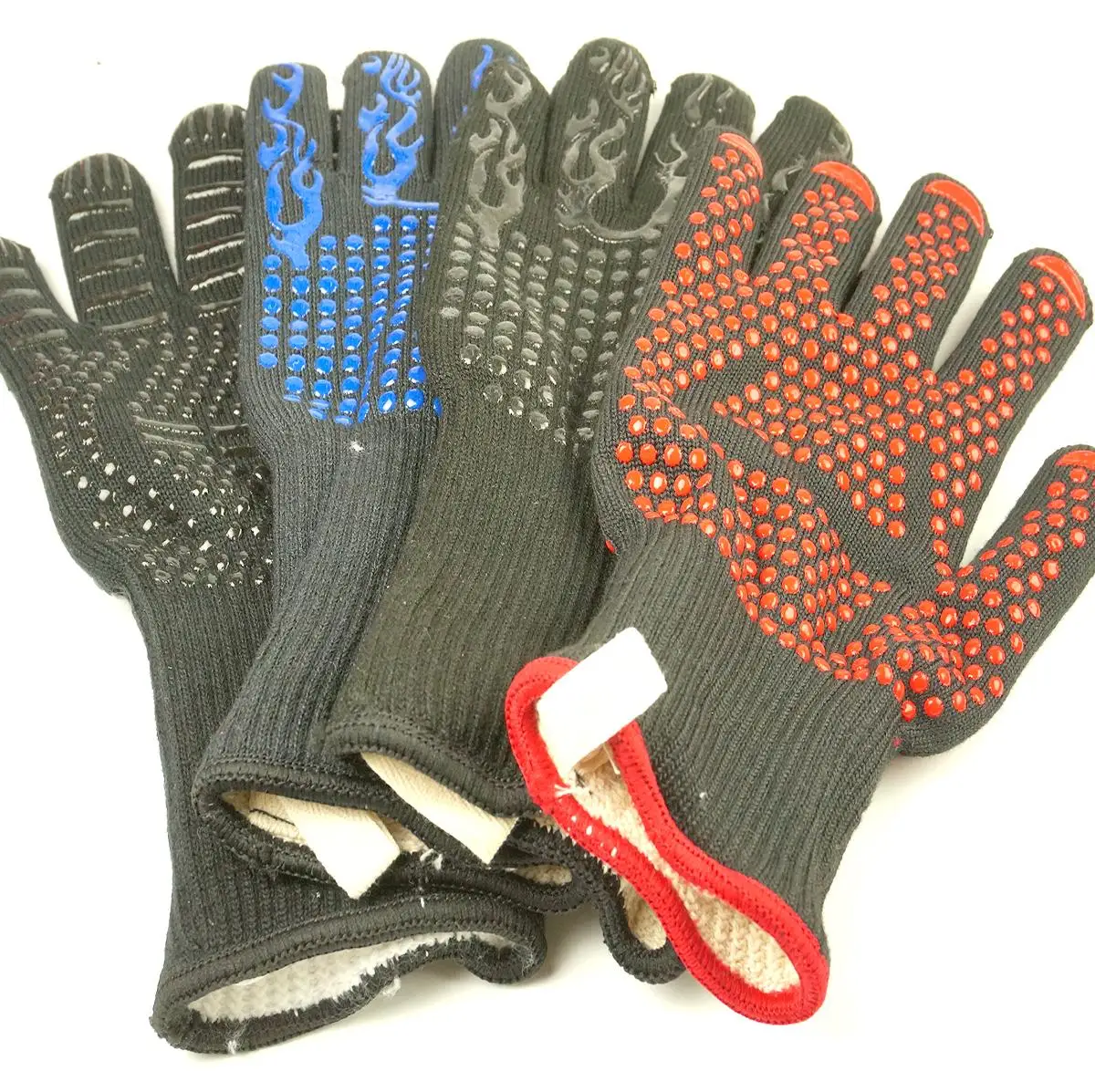 

1 Piece Bakewere Oven Mitts Silicone Gloves BBQ High Temperature Anti-scalding 800℃ 1472℉ Insulation Barbecue Microwave
