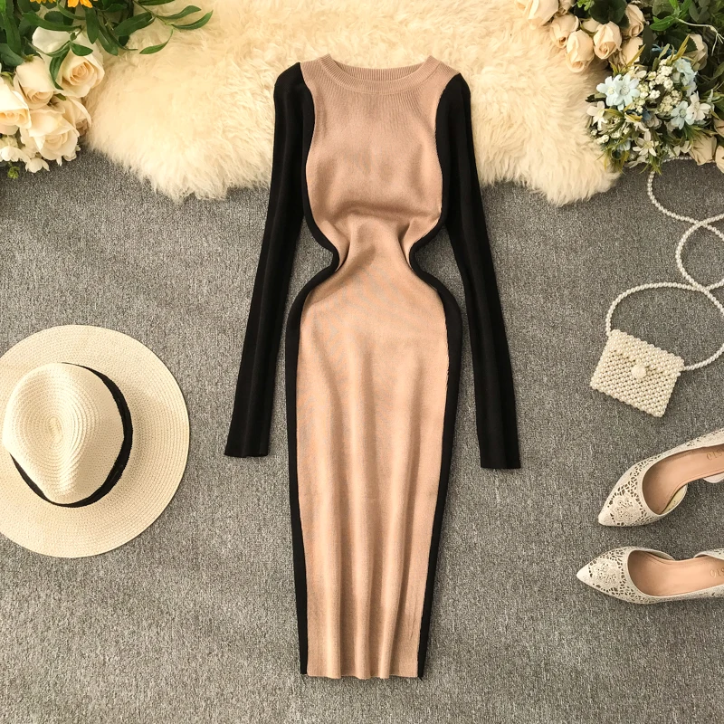 2019 Новая модная женская одежда осенне зимнее платье с вышивкой женское вечернее