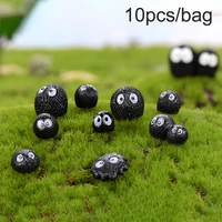 10pcs simple elf briquettes landscape black moss micro landscape decoration black coal briquettes diy decoration