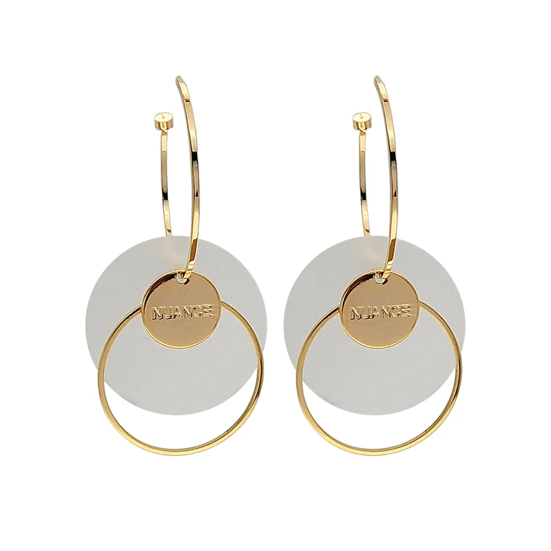 Круглые серьги холодсветильник темпераментные длинные Индивидуальные дикие