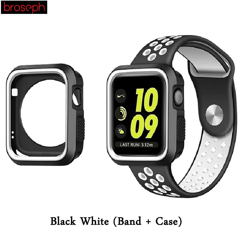 Watch Protector Bumper for Apple watch 4 Case 40mm 44mm Silicone Watch Cases Cover for Iwatch Series 3 2 1 Strap 38mm 42mm