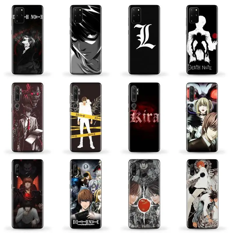 

Anime Death Note Phone Case for SAMSUNG A51 50 71 31 21 S 21 ultra 20 fe plus XIAOMI redmi note 10 8 9 pro HUAWEI P 30 40 lite