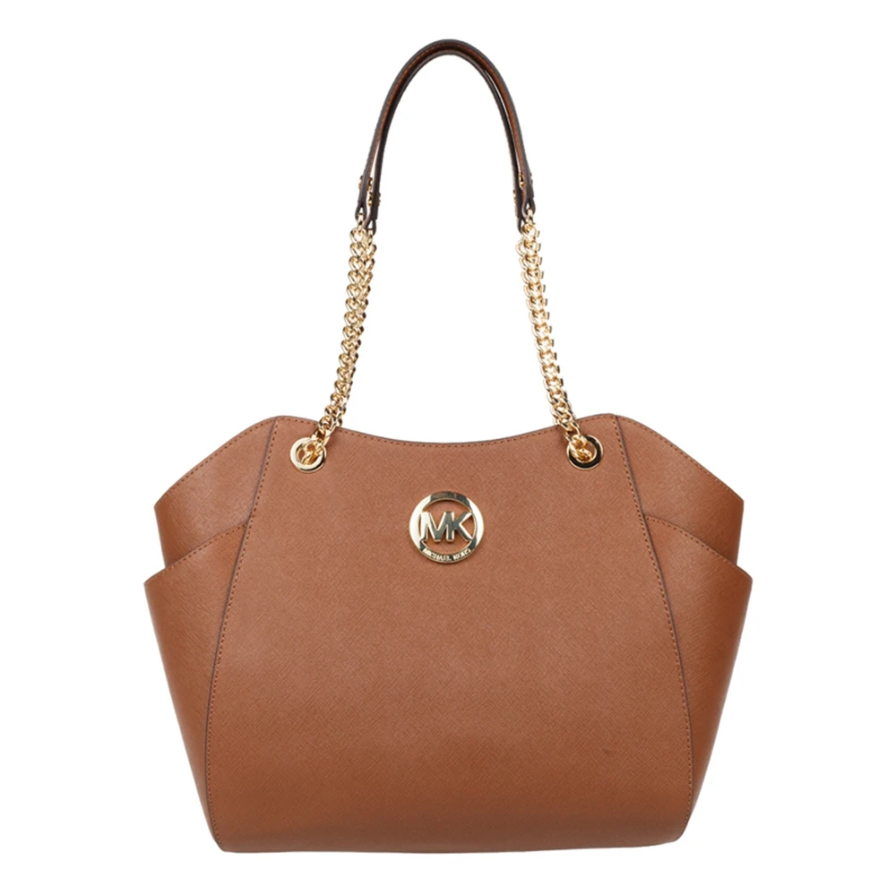 brown 491435 Майкл Корс Джет набор путешествия большая цепь плеча кожа Tote 35T5GTVT3L - Цвет: brown 491435