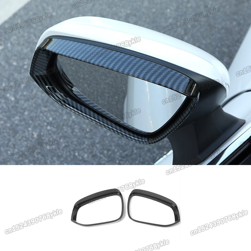 

carbon fiber car rearview rain shield cover for toyota highlander 2020 2021 2022 2023 xu70 SLE accessories hybrid sport se auto