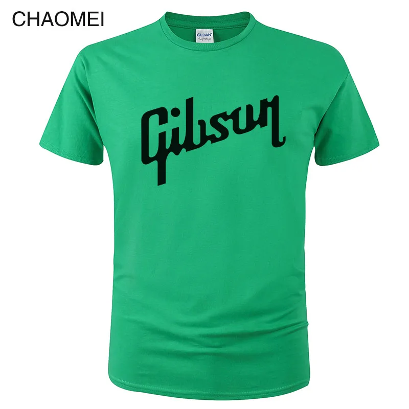 Летняя новая футболка Gibson Мужская хлопковая футболка с круглым вырезом Мужская футболка с коротким рукавом хип-хоп Homme Футболки Camisetas Hombre C36 - Цвет: 10