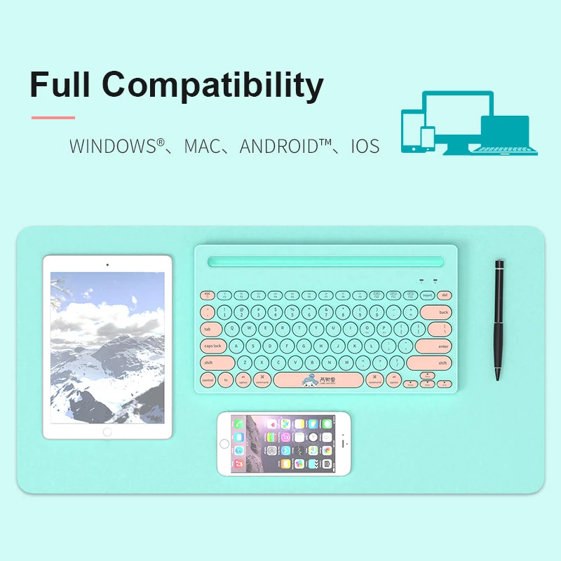 

2.4G Tri-Mode Bluetooth Keyboard Wireless Gaming Keyboard For Macbook Pro iPhone iPad Tablet PC Gamer Slient Computer Keyboard