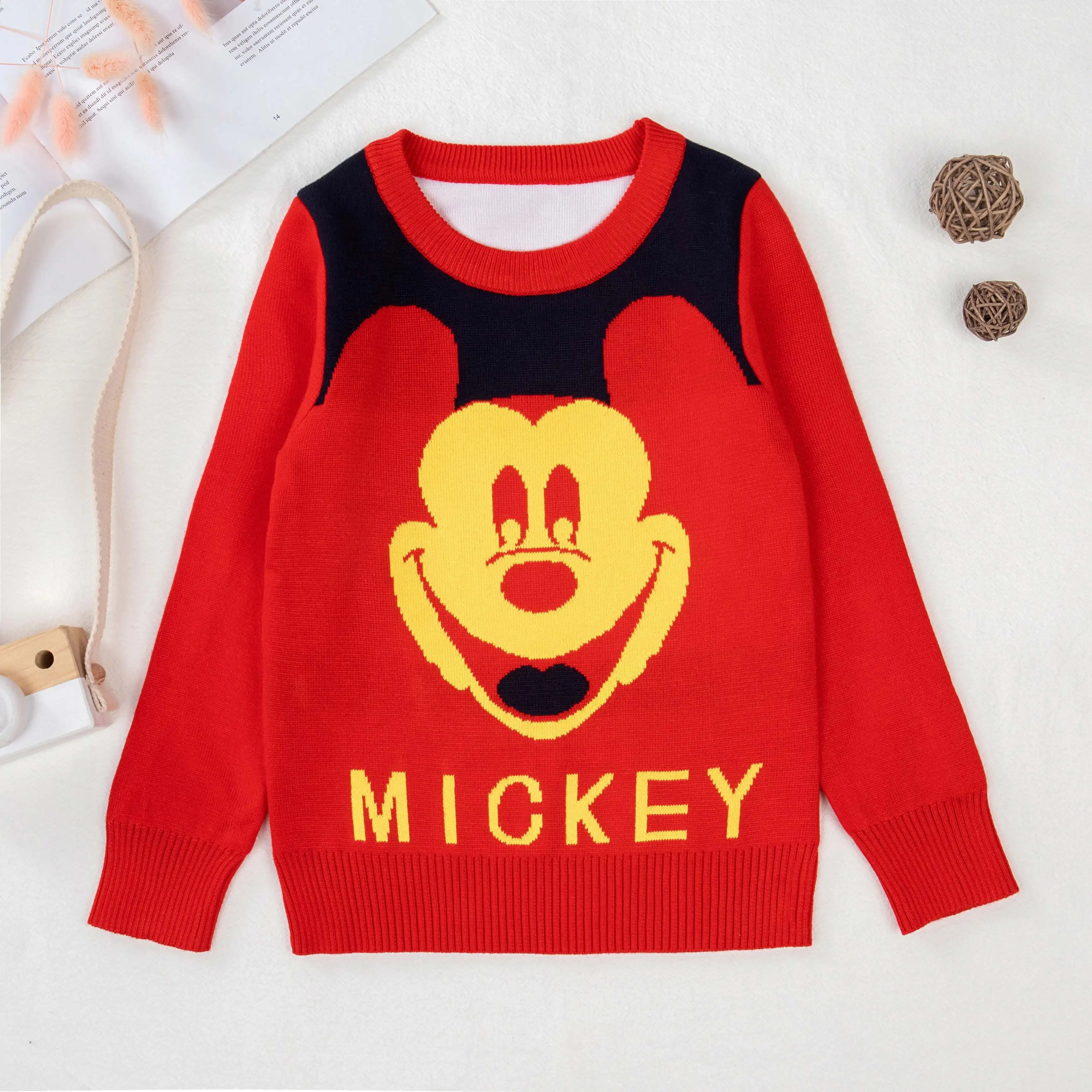 Свитер для мальчиков пуловер с бархатным утеплителем свитер на осень и зиму