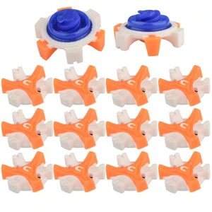 14 шт. ТПР обувные насадки с шипами для гольфа замена Шамба Скоба быстрое скручивание винтовые шпильки Stinger аксессуары для гольфа тройные шипы для обуви