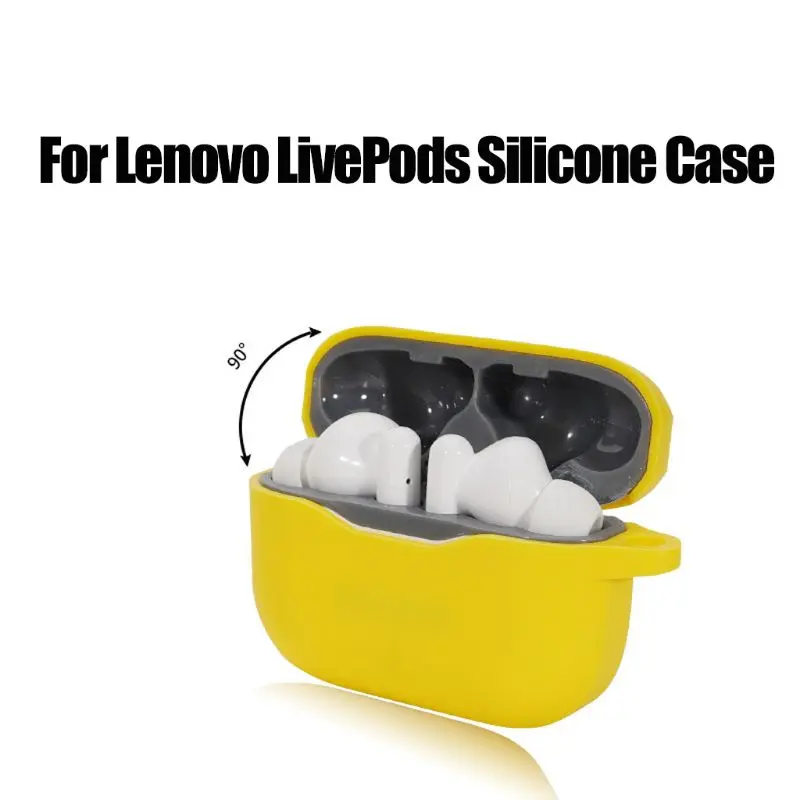 

Anti-fall Soft Washable Dust-proof Protective Cover Silicone Case for Lenovo LivePods LP1 Wireless Earphone