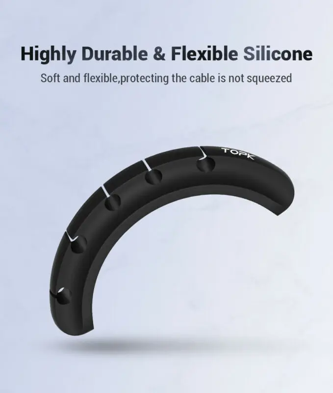 Силиконовая намотка для USB кабеля настольные зажимы управления держатель