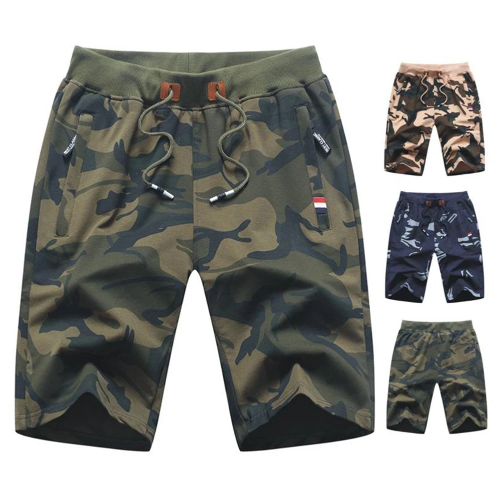 

Шорты мужские спортивные Прямые со шнуровкой, повседневные Джоггеры со средней талией, спортивные шорты, лето 2021