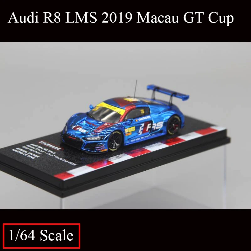 

Tarmac Works 1/64 Audi R8 LMS 2019 Macau GT Cup Model Car Collection Diecast Vehicle Metal Toys