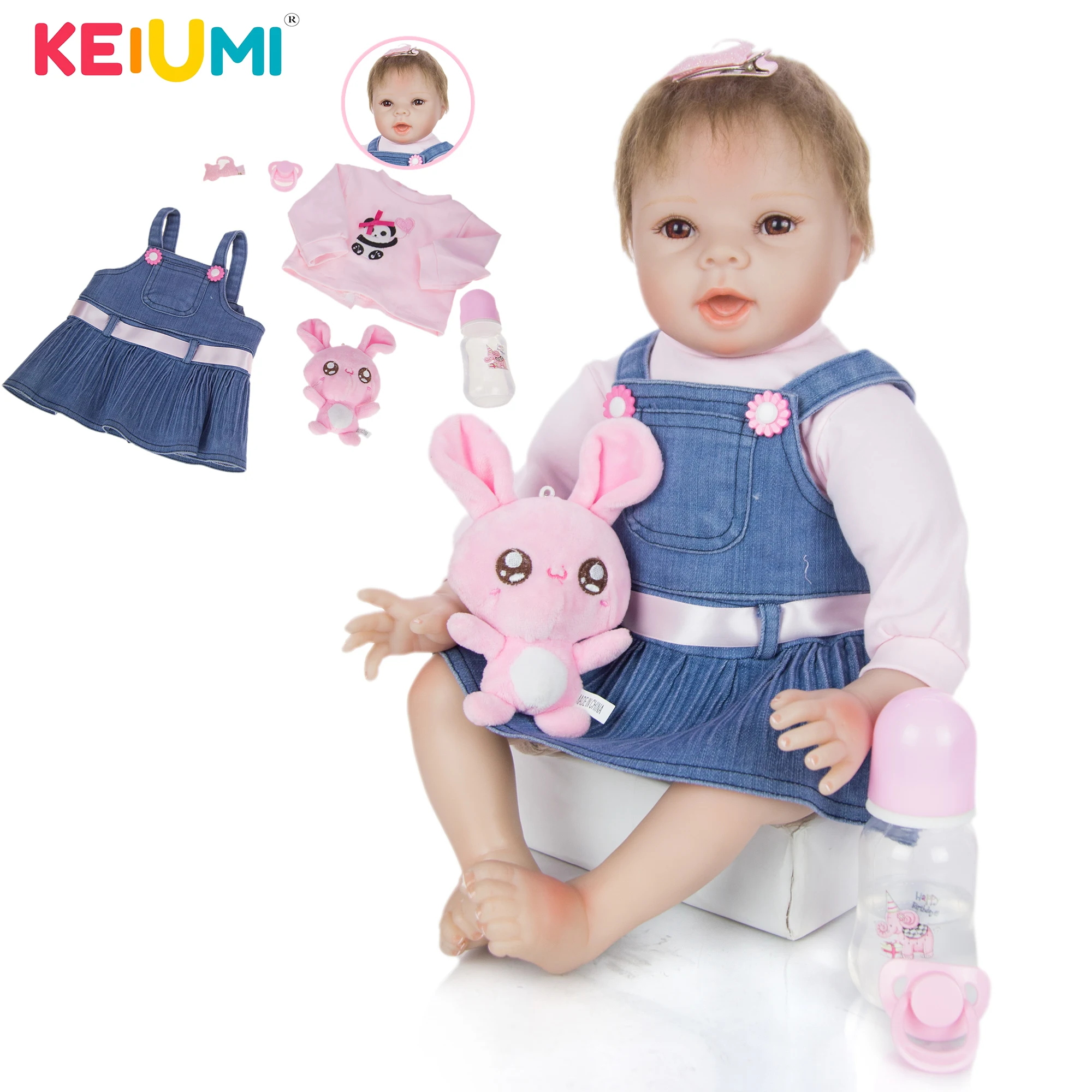 Кукла реборн KEIUMI из мультфильма Мягкая силиконовая виниловая для мальчиков