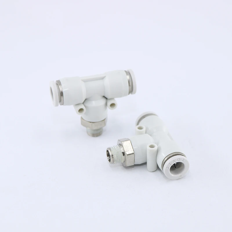 Соединитель Yade пассажирского типа белая Т-образная резьба Т-образные детали