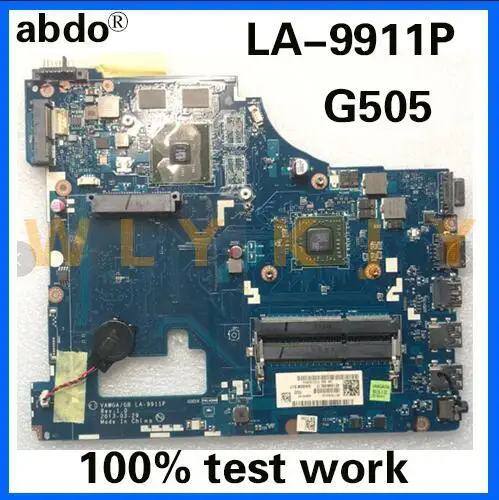 Abdo VAWGA/GB LA 9911P материнская плата для Lenovo G505 ноутбука процессор AMD E1 DDR3 100%