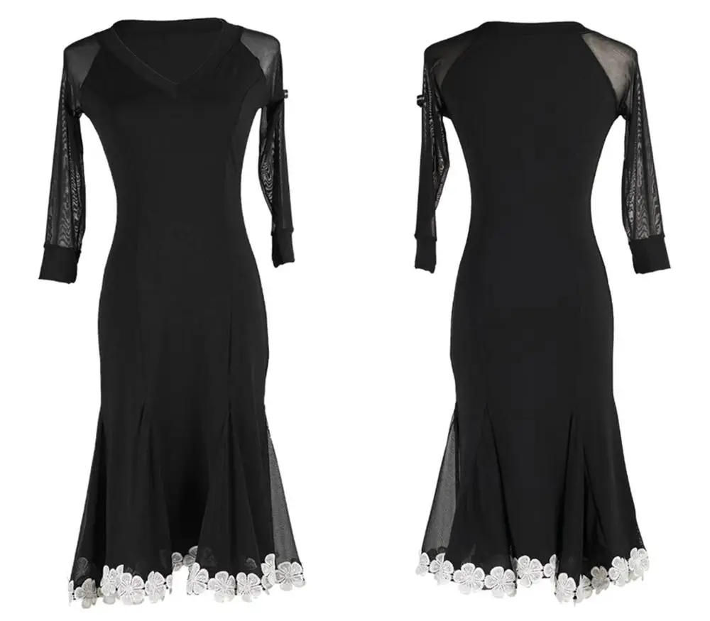 Детское платье для латиноамериканских танцев GD3054 профессиональное кружевное