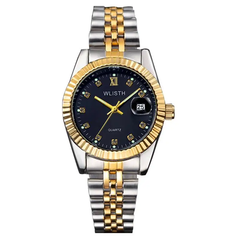 WLISTH Reloj Mujer Часы Топ бренд класса люкс кристалл календарь женские часы модные Relogio
