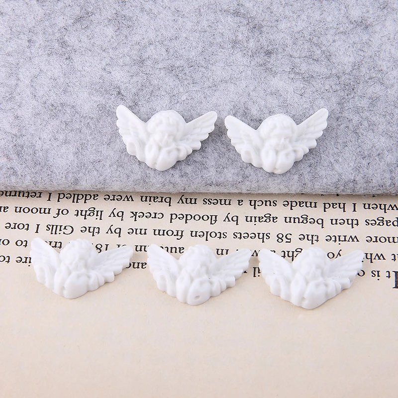 6 шт. корейские винтажные милые белые серьги в стиле барокко с маленьким ангелом