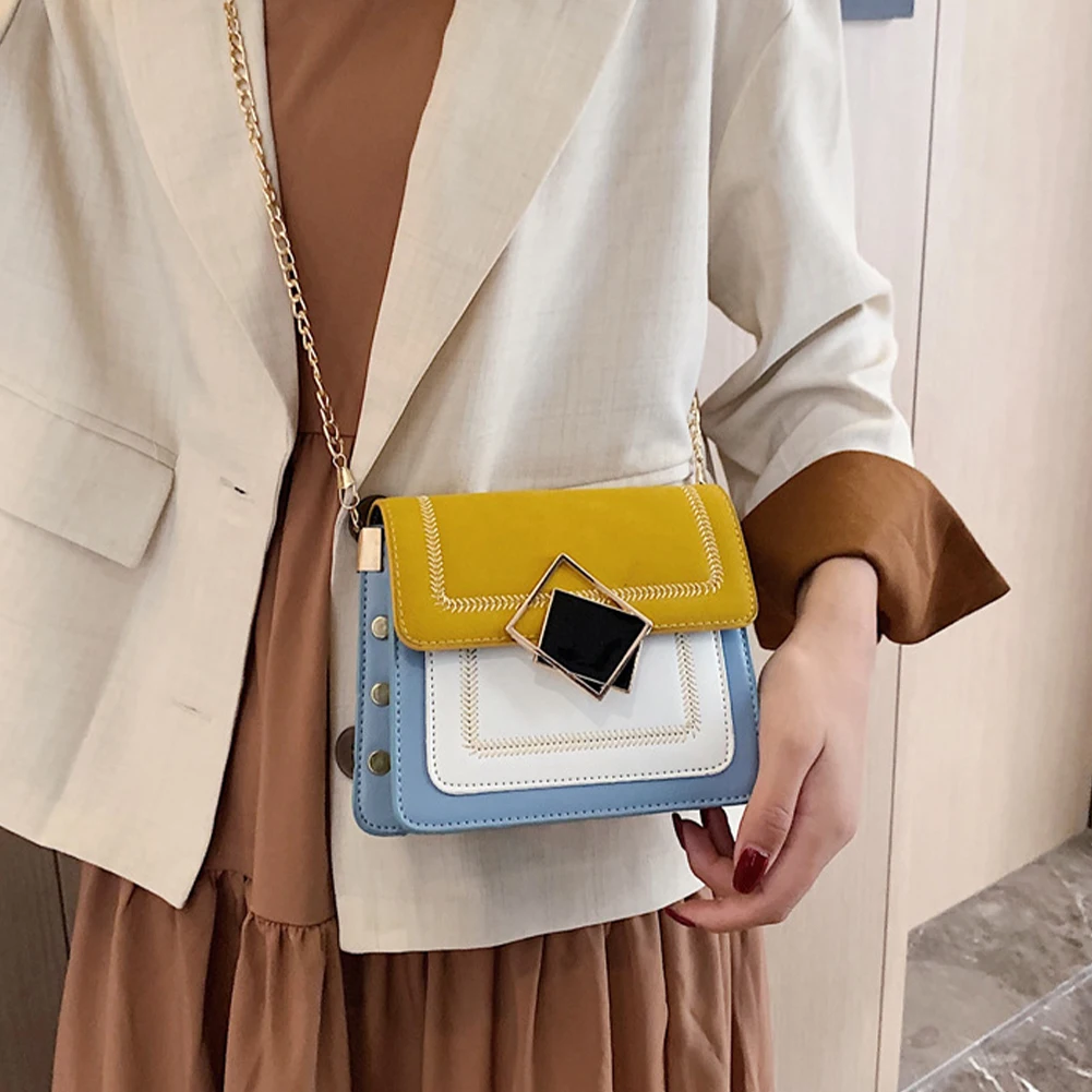 Сумочка из искусственной кожи на цепочке мессенджер плечо для женщин