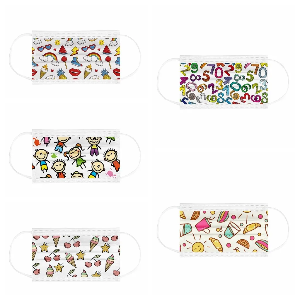 Маскарадный костюм для Хэллоуина 50 шт в наборе одноразовая маска с