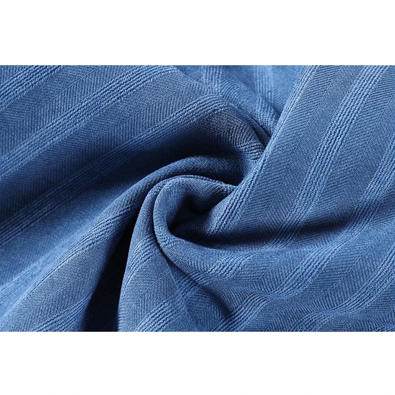 

Blue Striped Vintage Blouses Women Long Sleeve Ruffle Blusas Elegant 2021 New Fashion Office Ladies Korean Retro Loose Ins Tops