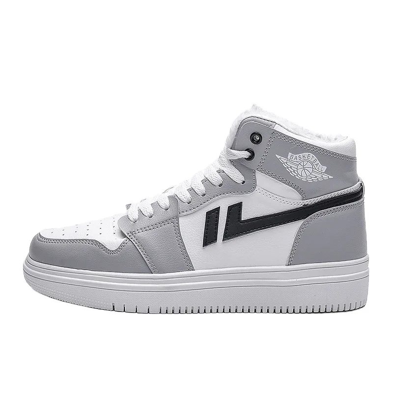 

2021 New Men's Shoes Autumn and Winter Plus Velvet High-Top Shoes men's Korean Version of the Trend of Sports Casual Shoes