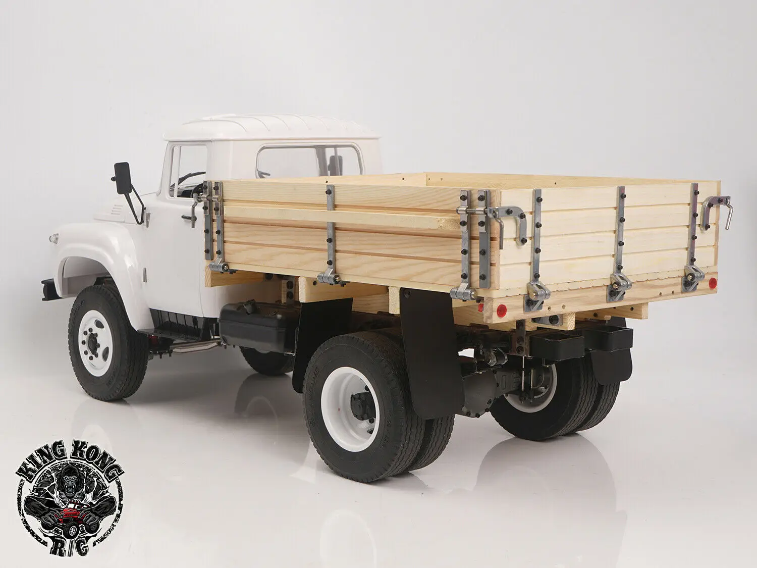 Набор металлических шасси для трактора Kingkong RC 1/12 ZL-130 II 4x2 с деревянной кроватью