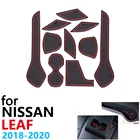 Противоскользящие резиновые накладки на чашки, коврики для дверей Nissan Leaf ZE1, 2018, 2019, 2020, 10 шт., аксессуары, автомобильные наклейки, коврики для телефона