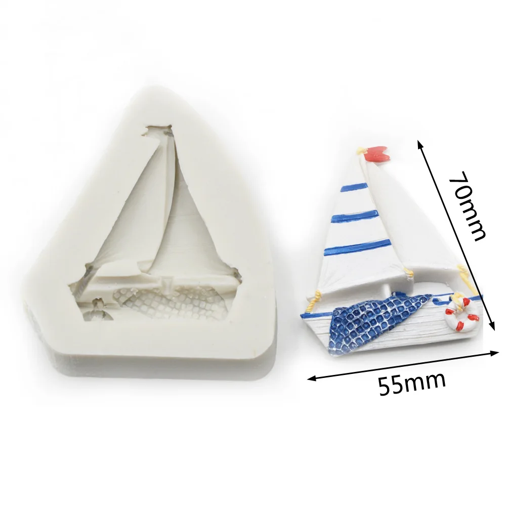 Пиратский корабль силиконовая форма для помадки инструменты украшения тортов